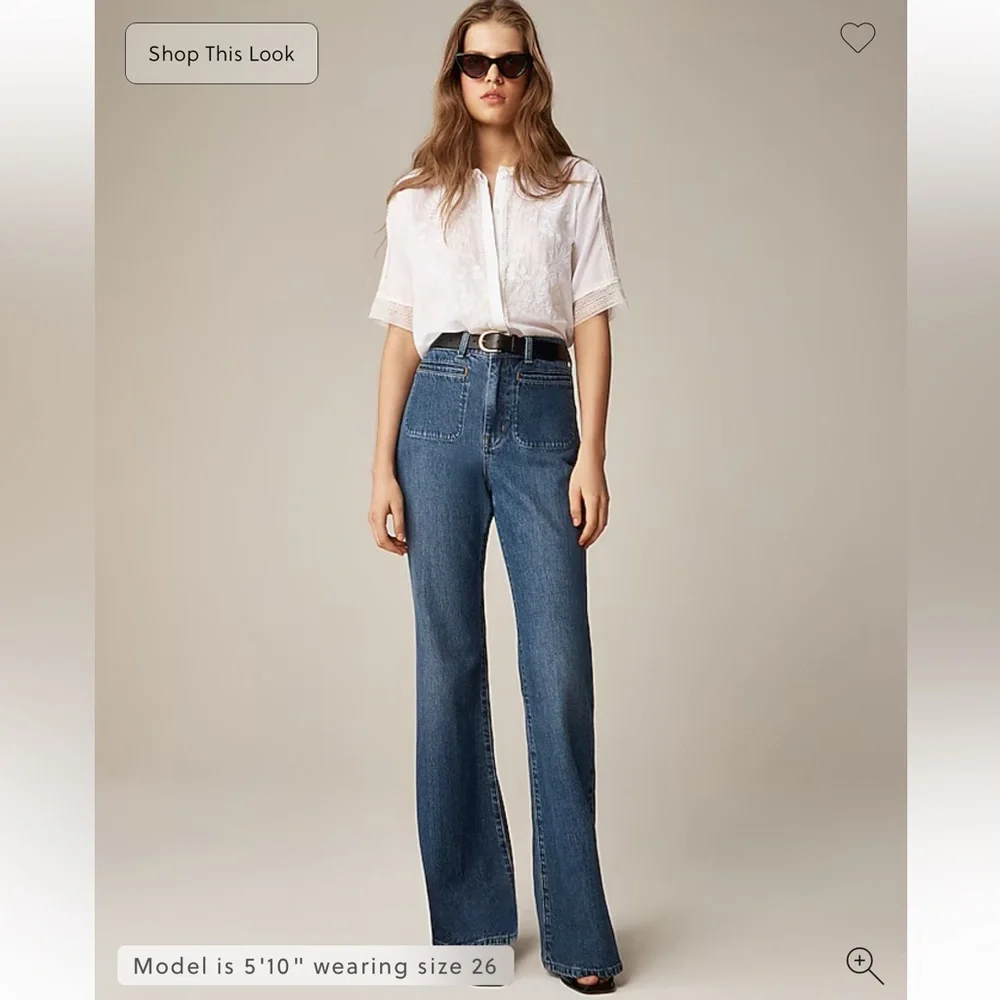 J.Crew Vintage flare jean Lexi Kay Wash